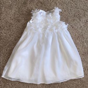 White formal girls dress